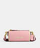 COACH®,ORION BARREL BAG,Polished Pebble Leather,Small,Brass/Bubblegum,Front View