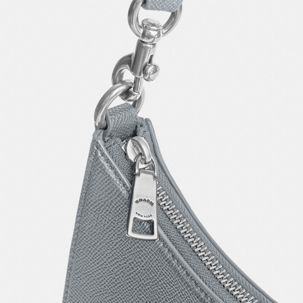 Shop Coach Hobo Crossbody With Signature Canvas In Grey