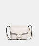 COACH®,TABBY MESSENGER 19,Polished Pebble Leather,Mini,Brass/Chalk,Front View