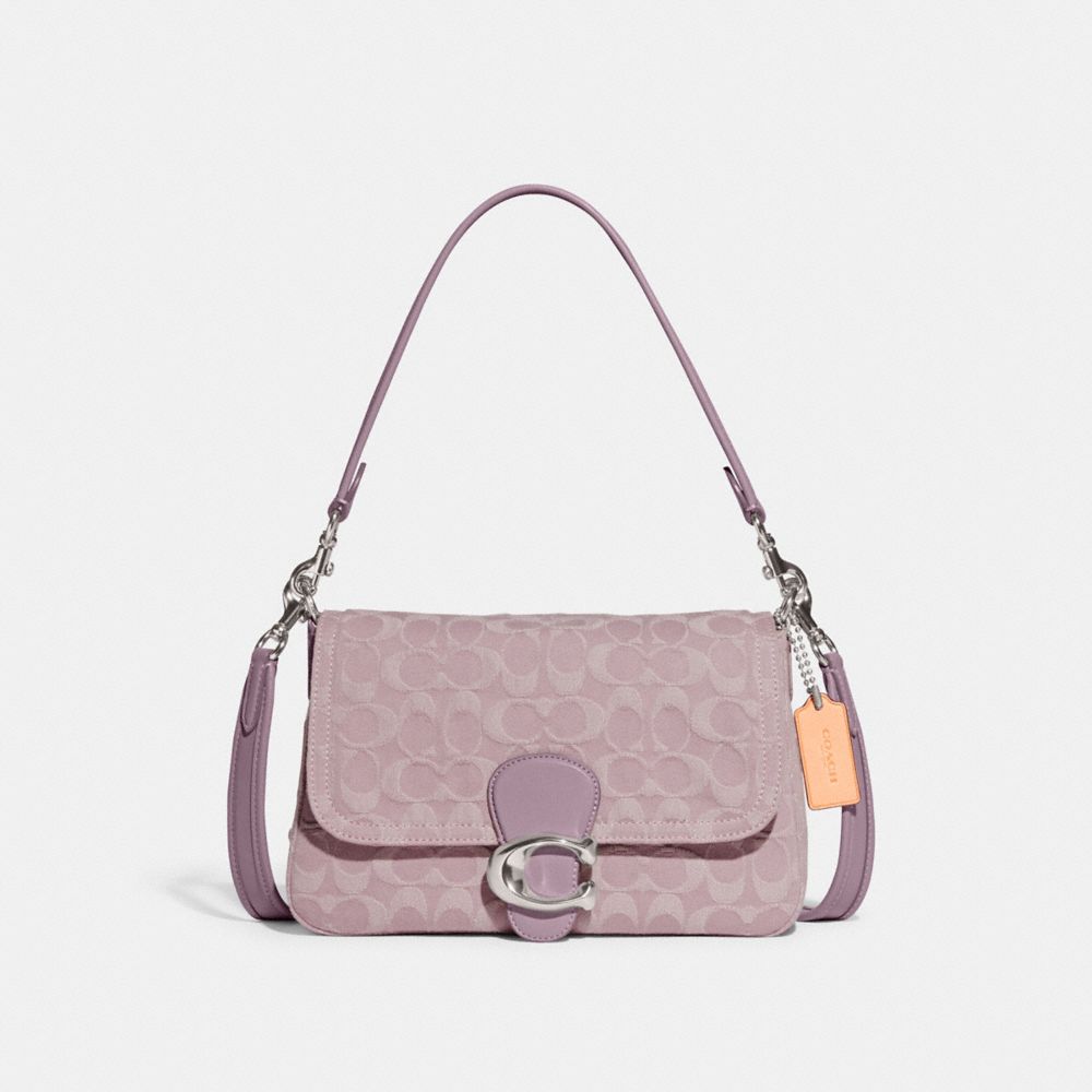 COACH SOFT TABBY SCHULTERTASCHE AUS SIGNATURE-DENIM. 