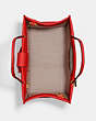 COACH®,CASHIN CARRY 22 WITH FIRE ISLAND GRAPHICS,Glovetanned Leather,Mini,Cherrys,Inside View,Top View