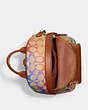 COACH®,CHARTER BACKPACK 18 IN RAINBOW SIGNATURE CANVAS,Signature Coated Canvas,Medium,Rainbow,Inside View,Top View