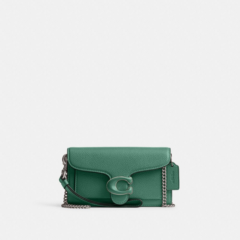 Coach Tabby Wristlet In Green