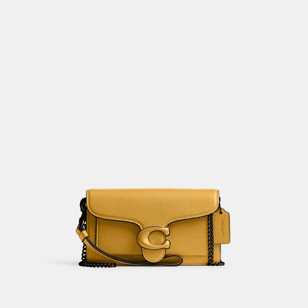 Coach Tabby Wristlet In Pewter/yellow Gold