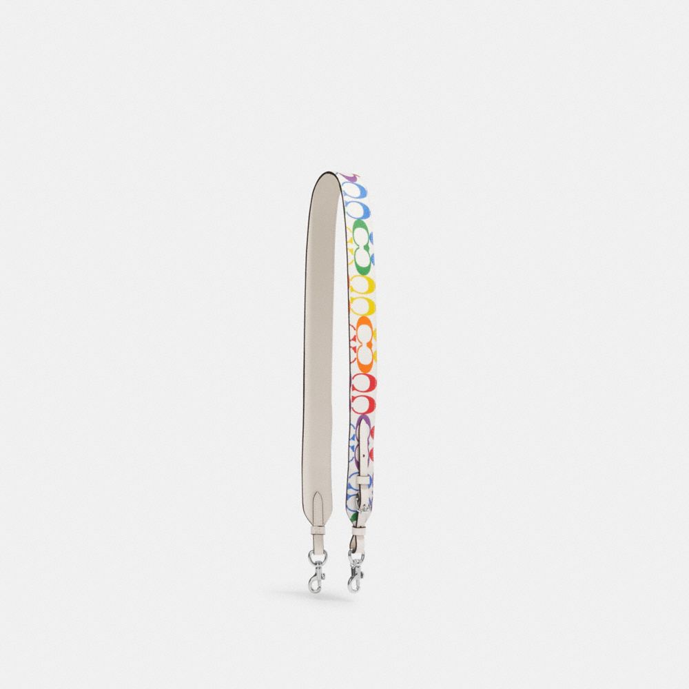 Coach Outlet Strap In Rainbow Signature Canvas In Multi | ModeSens