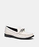 COACH®,JESS LOAFER,Leather,Chalk,Front View