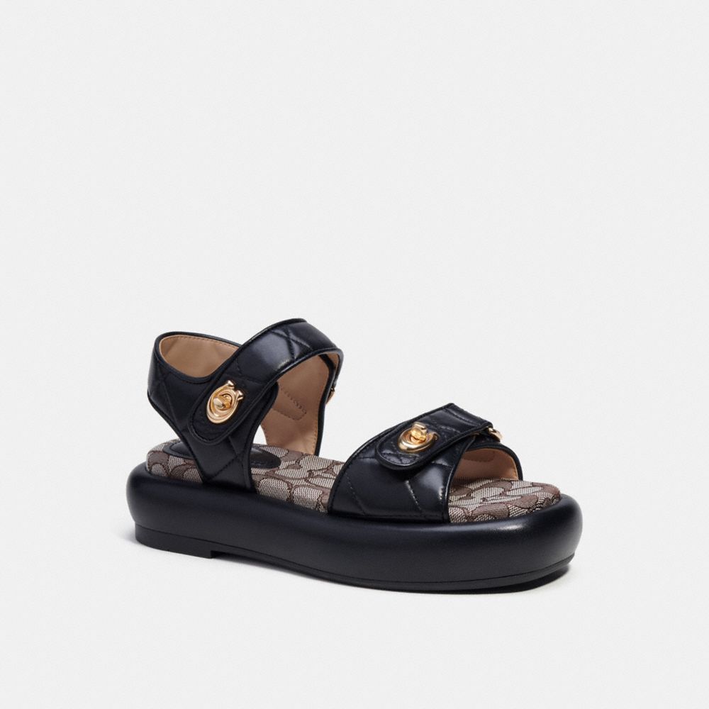 COACH® Peyton Sandal With Signature Jacquard
