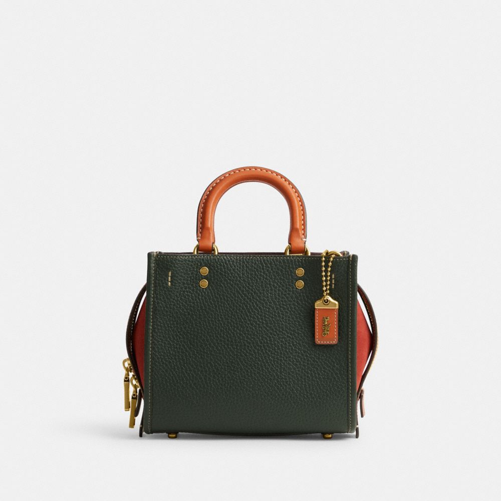 Shop COACH Rogue 18 Colorblock Leather Satchel