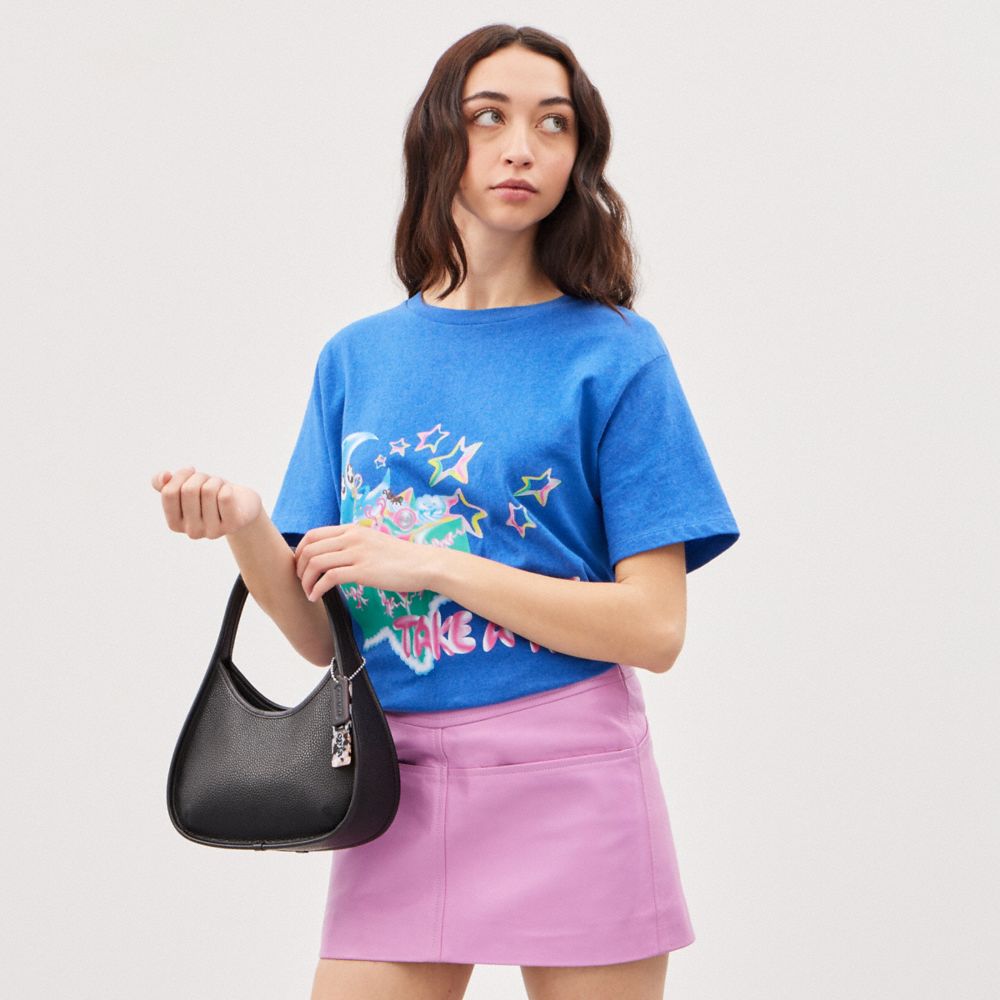 Coach Ergo Shoulder Bag In Topia Leather In Black
