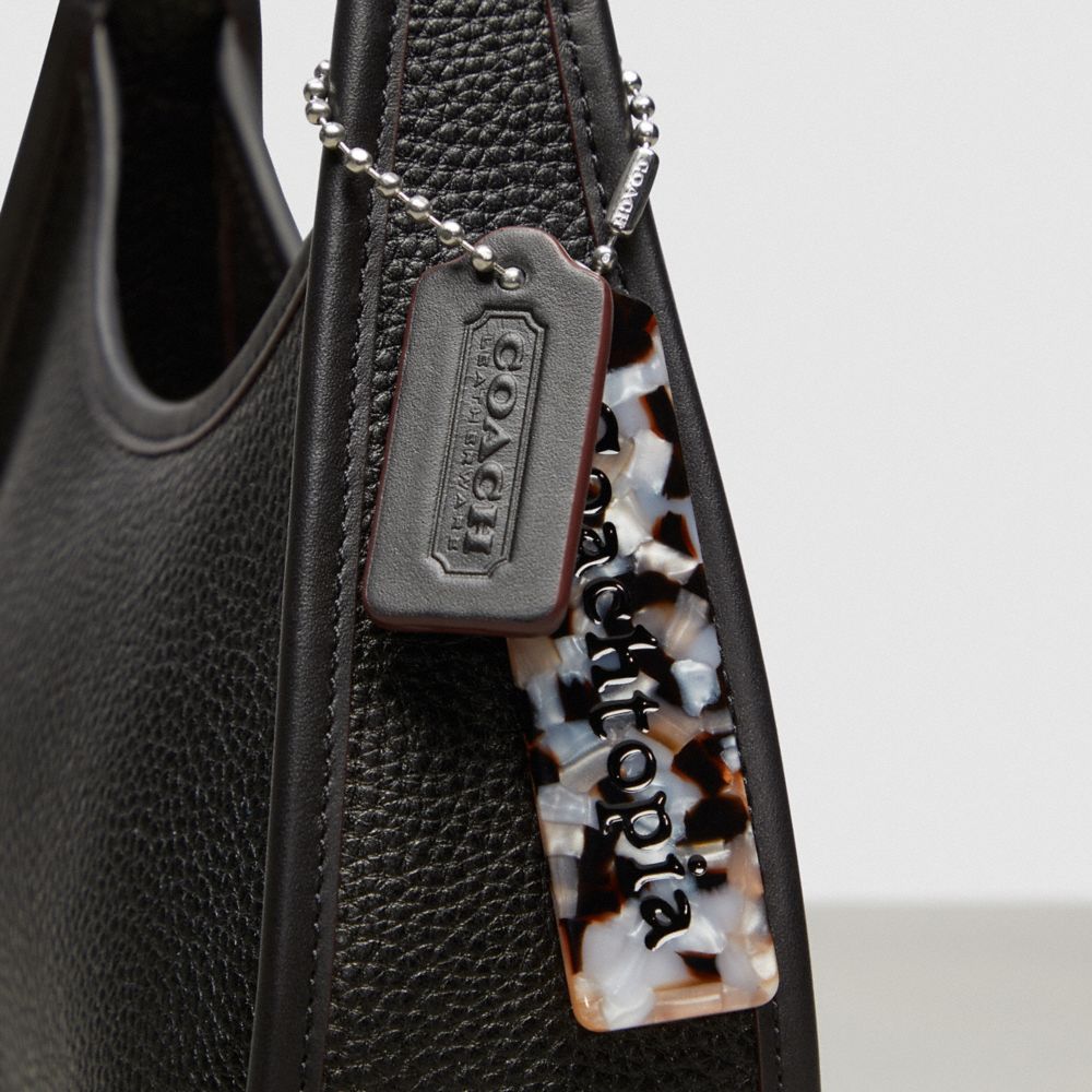 Coach Ergo Shoulder Bag In Topia Leather In Black