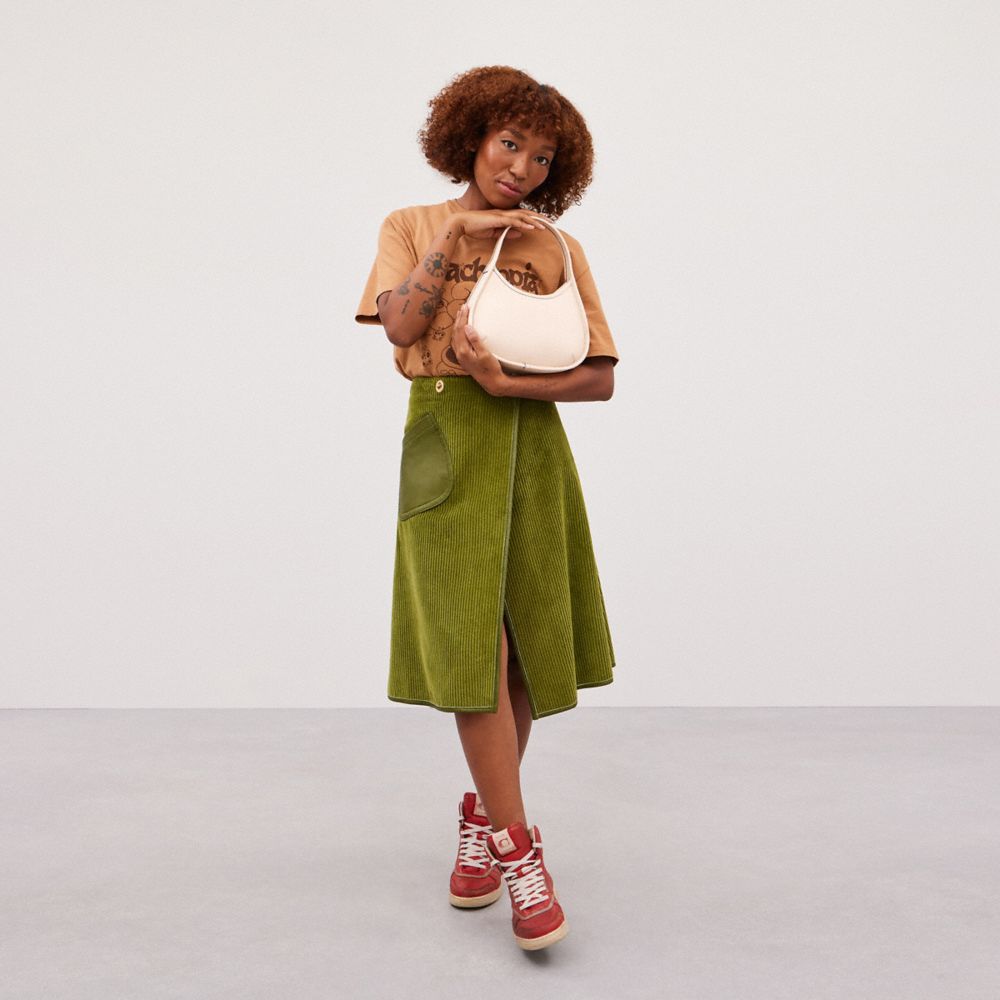 Coach Ergo Shoulder Bag In Topia Leather In Cloud