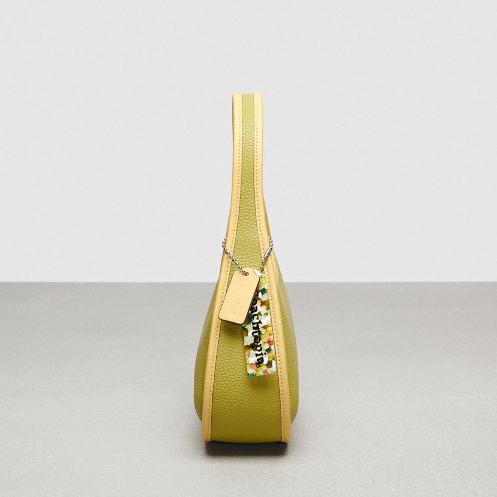 Coach Ergo Shoulder Bag In Topia Leather In Lime Green/sunflower