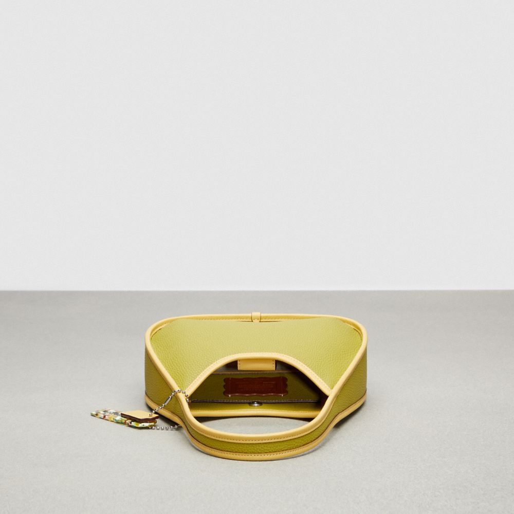 Coach Ergo Shoulder Bag In Topia Leather In Lime Green/sunflower