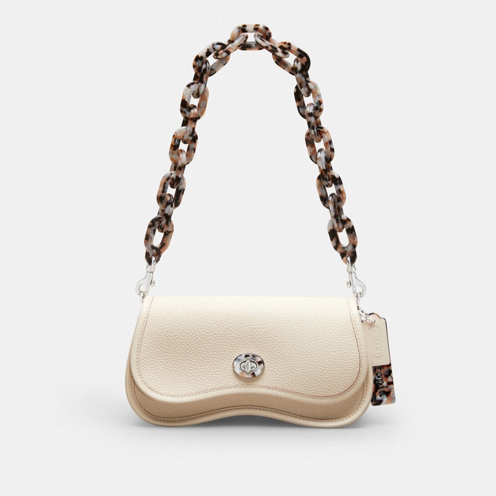 【元値71500円】Coachtopia ウェイビー ディンキー バッグ Coach Wavy Dinky In Topia Leather In Cloud | ModeSens