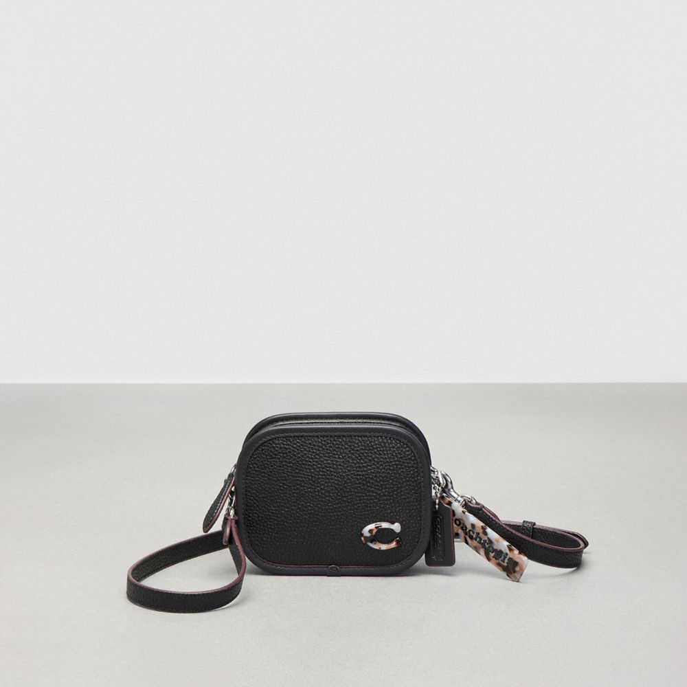 Calvin Klein Millie 2 in 1 Flap Shoulder Bag & Crossbody, Black/Silver