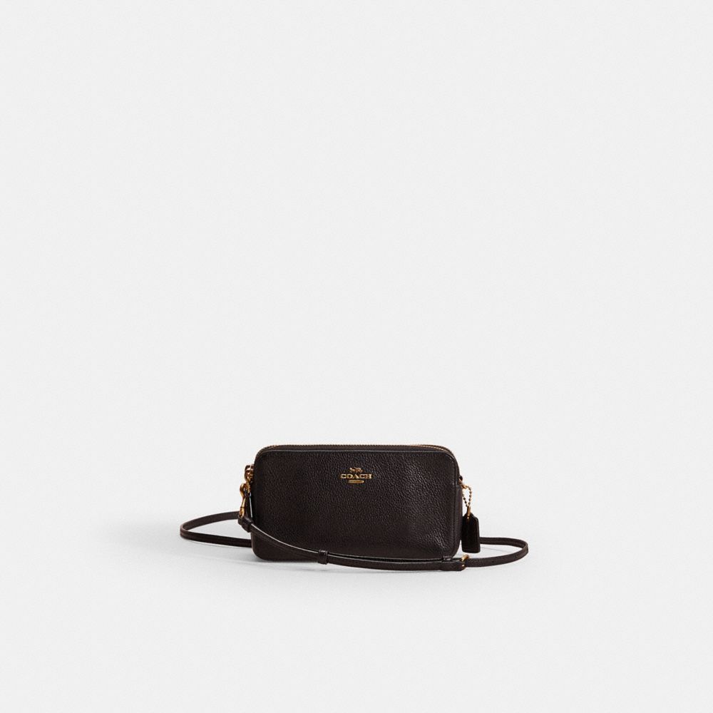 Coach Restored Kira Crossbody In Brass/black