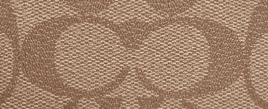 COACH®,CORNER ZIP WRISTLET IN SIGNATURE CANVAS,pvc,Im/Khaki/Cerise,Front View