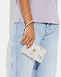 Corner Zip Wristlet In Signature Canvas With Hula Print