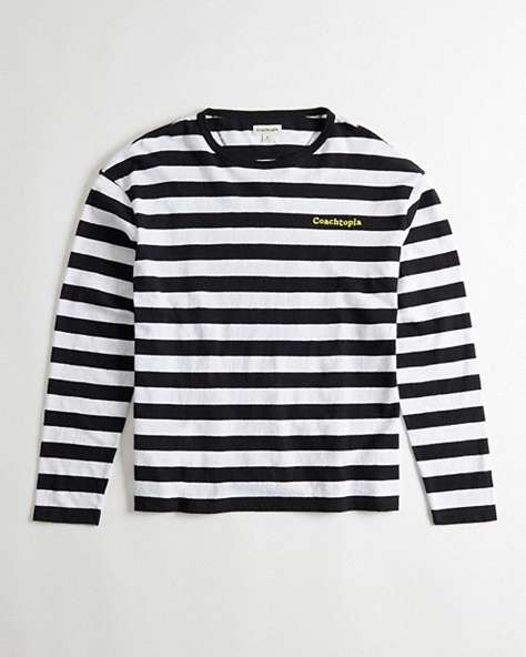 Striped Long Sleeve T Shirt In 95% Recycled Cotton