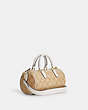 COACH®,LACEY CROSSBODY IN SIGNATURE CANVAS,Small,Anniversary,Gold/Light Khaki Chalk,Angle View