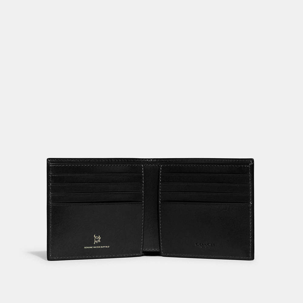 Shop Coach Boxed Double Billfold Wallet In Black