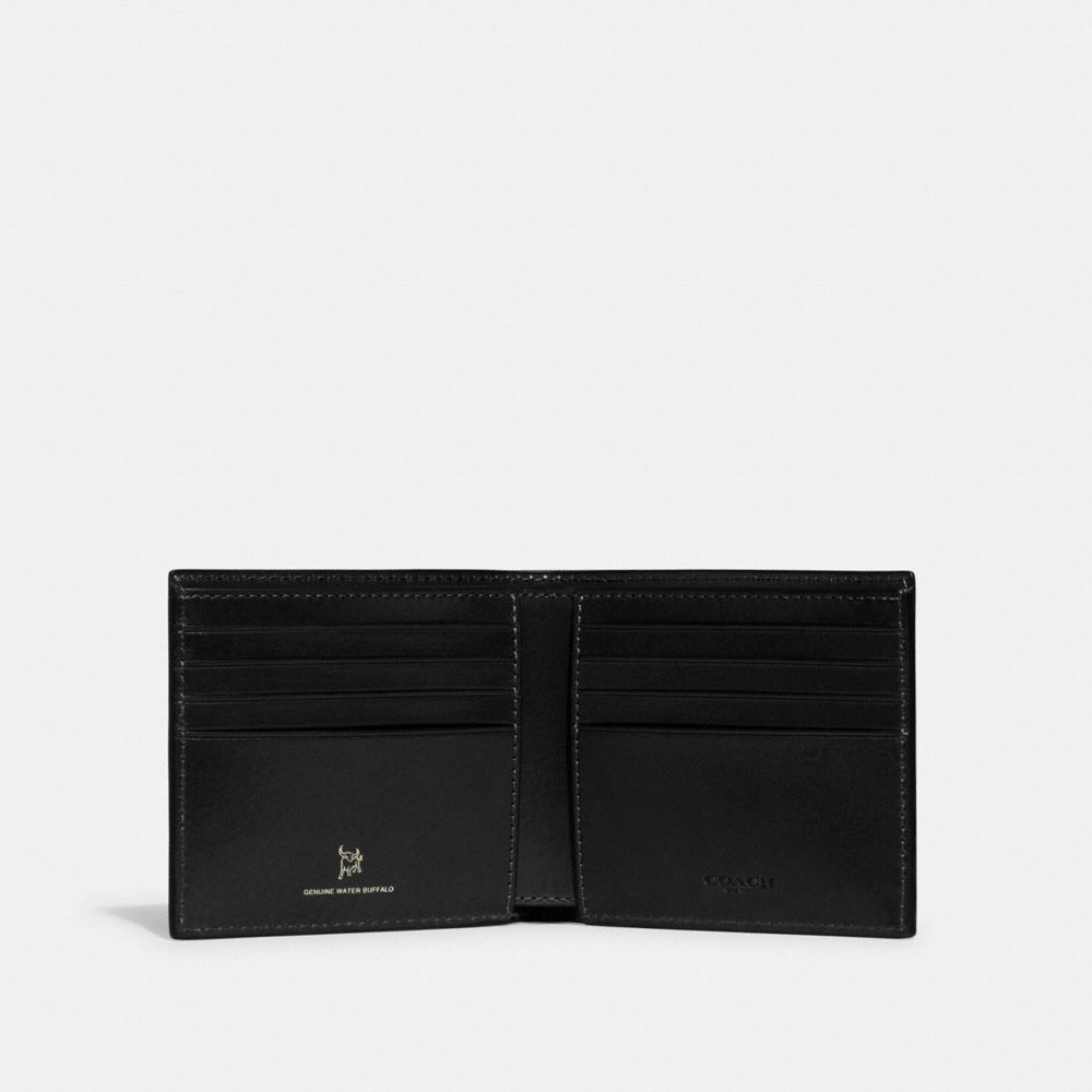 Coach Boxed Double Billfold Wallet In Black