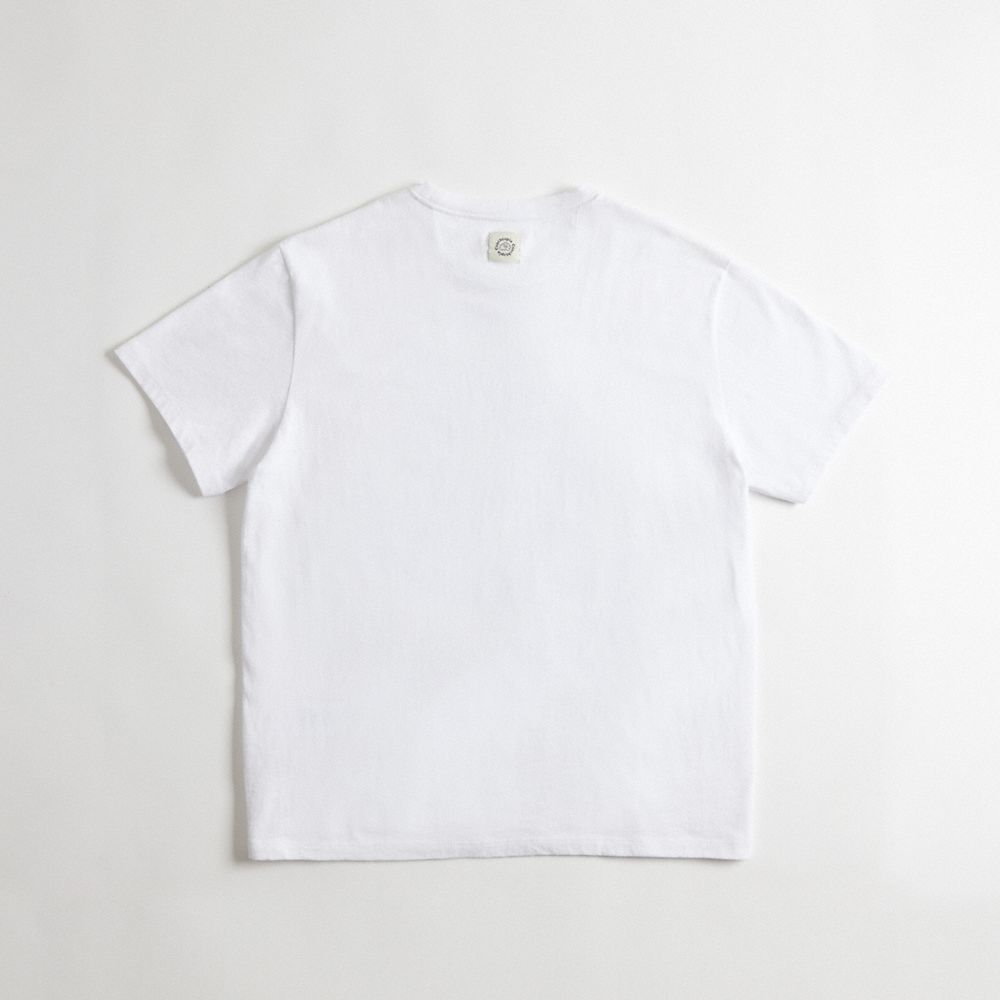 Shop Coach Relaxed T Shirt In 97% Recycled Cotton: This Is Topia In White