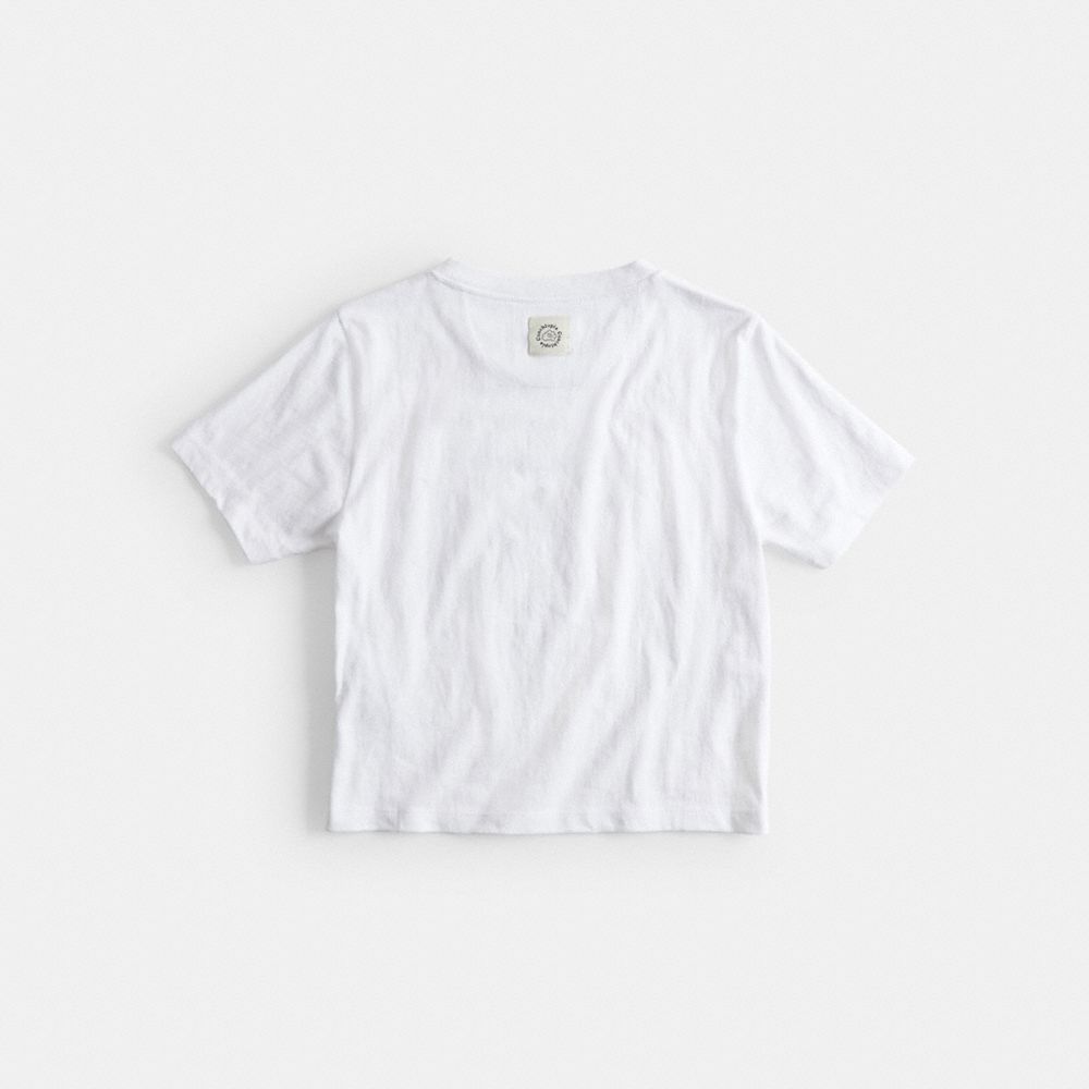 Coach Relaxed T Shirt With This Is Topia Print In White