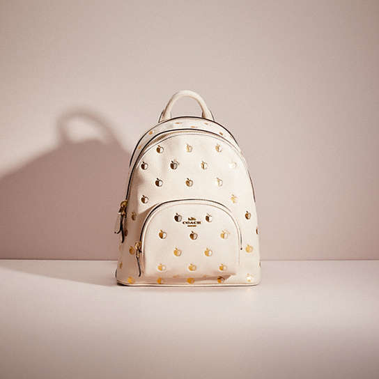 Restored Carrie Backpack 23 With Apple Print | COACH®