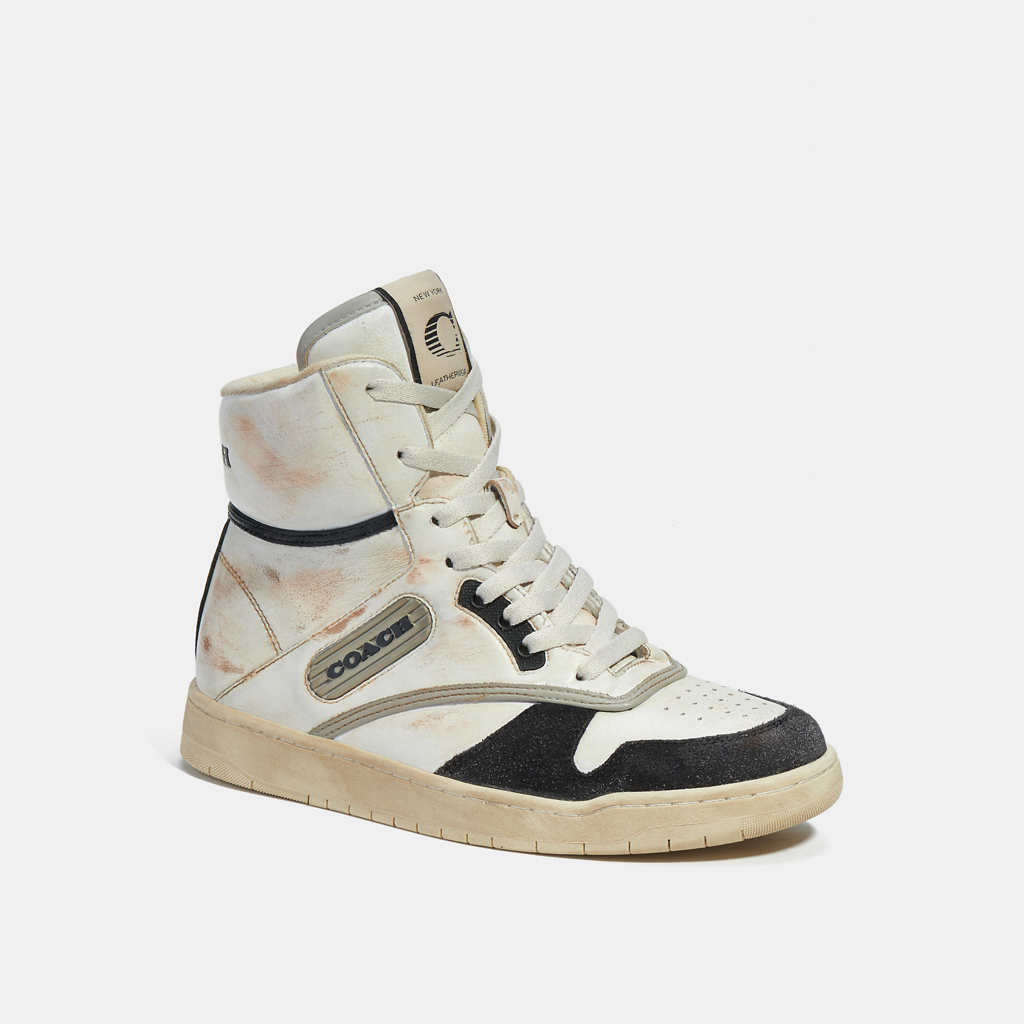 Coach Outlet High Top Sneaker In Black