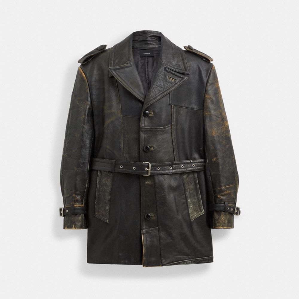 Repurposed Leather Coat