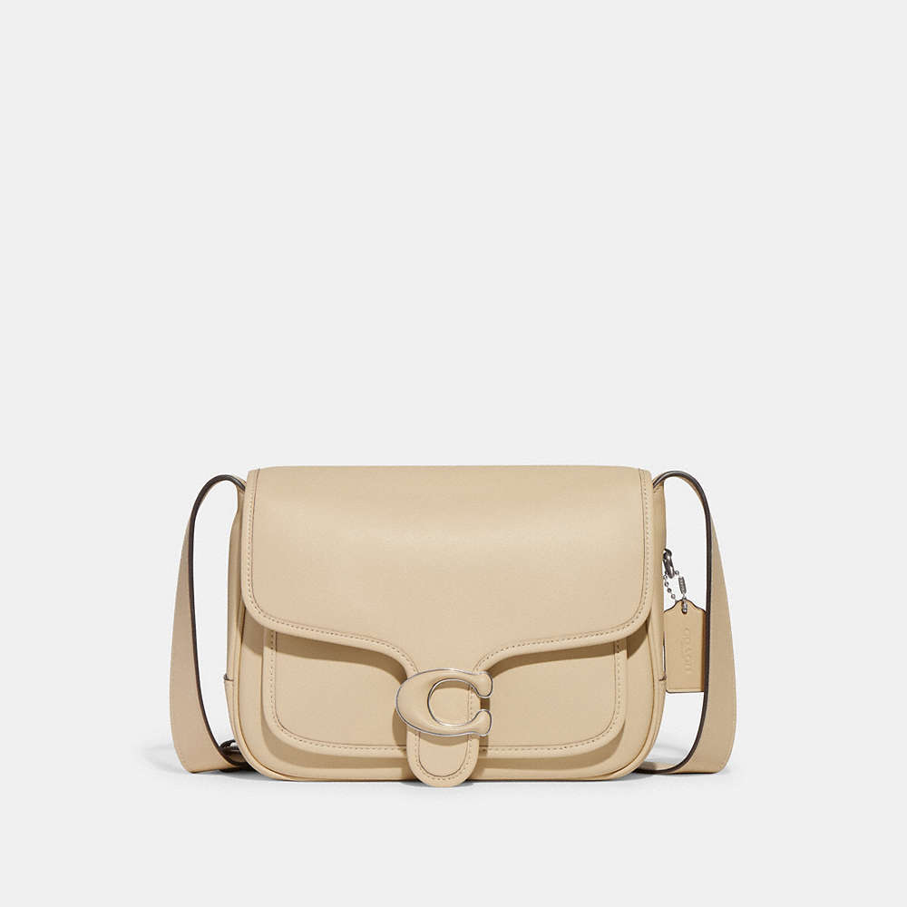 Coach Tabby Messenger In Silver/ivory