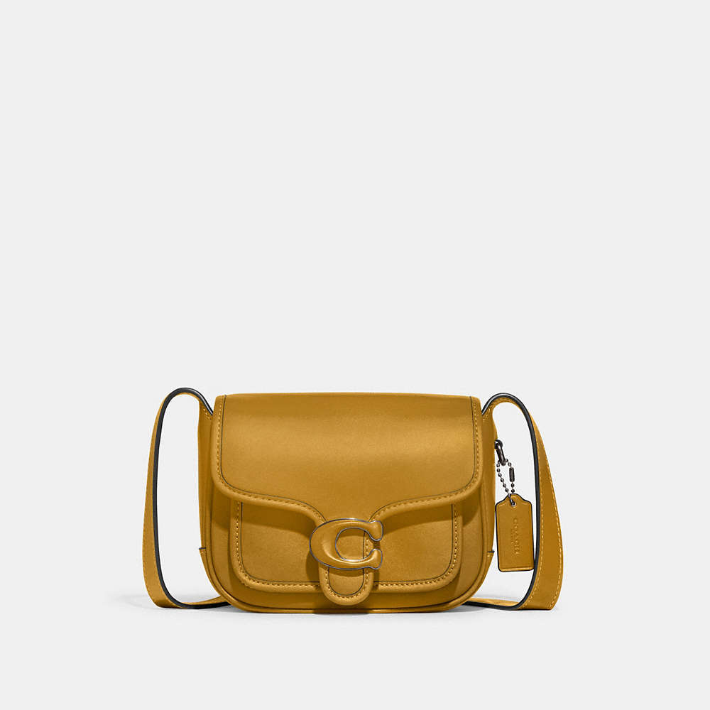 Coach Tabby Messenger 19 In Pewter/yellow Gold