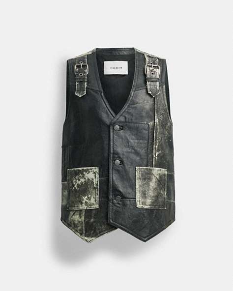 Repurposed Leather Vest