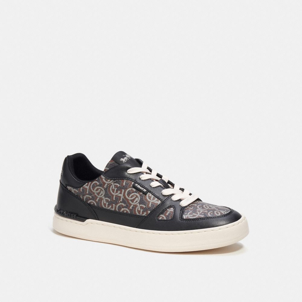 Coach Clip Court sneakers Mens Monogram Print In Casual Sneaker Size 13 In Black Coach Clip Court Sneaker Signature Brown Monogram Print  main image 4