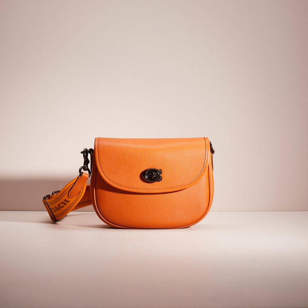 Coach Restored Willow Saddle Bag In Pewter/canyon Multi