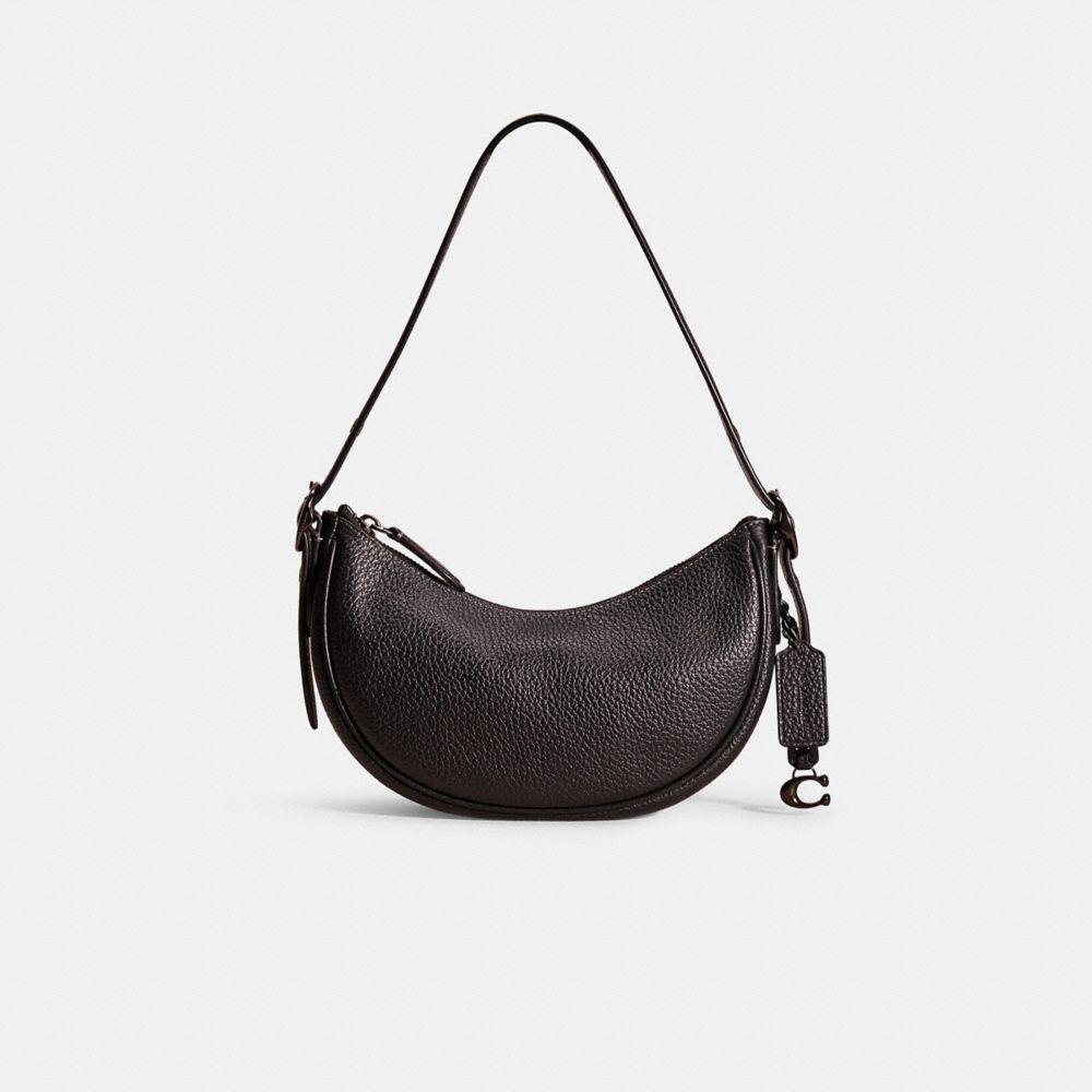 Coach Restored Luna Shoulder Bag In Pewter/black