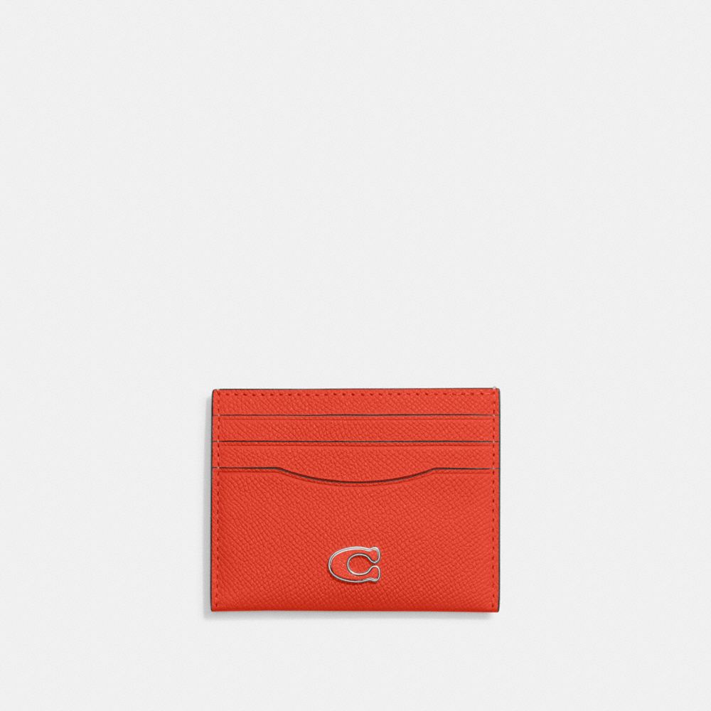 Coach Card Case In Sun Orange