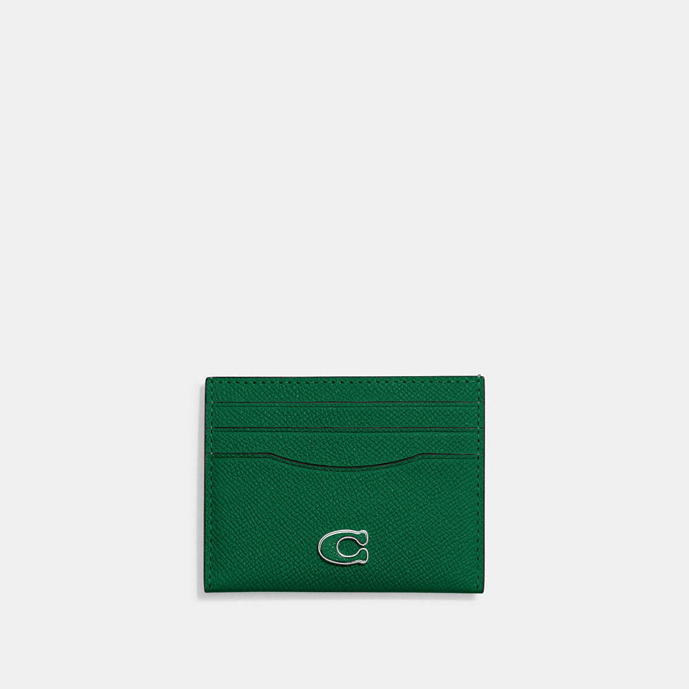 Coach Card Case In Green
