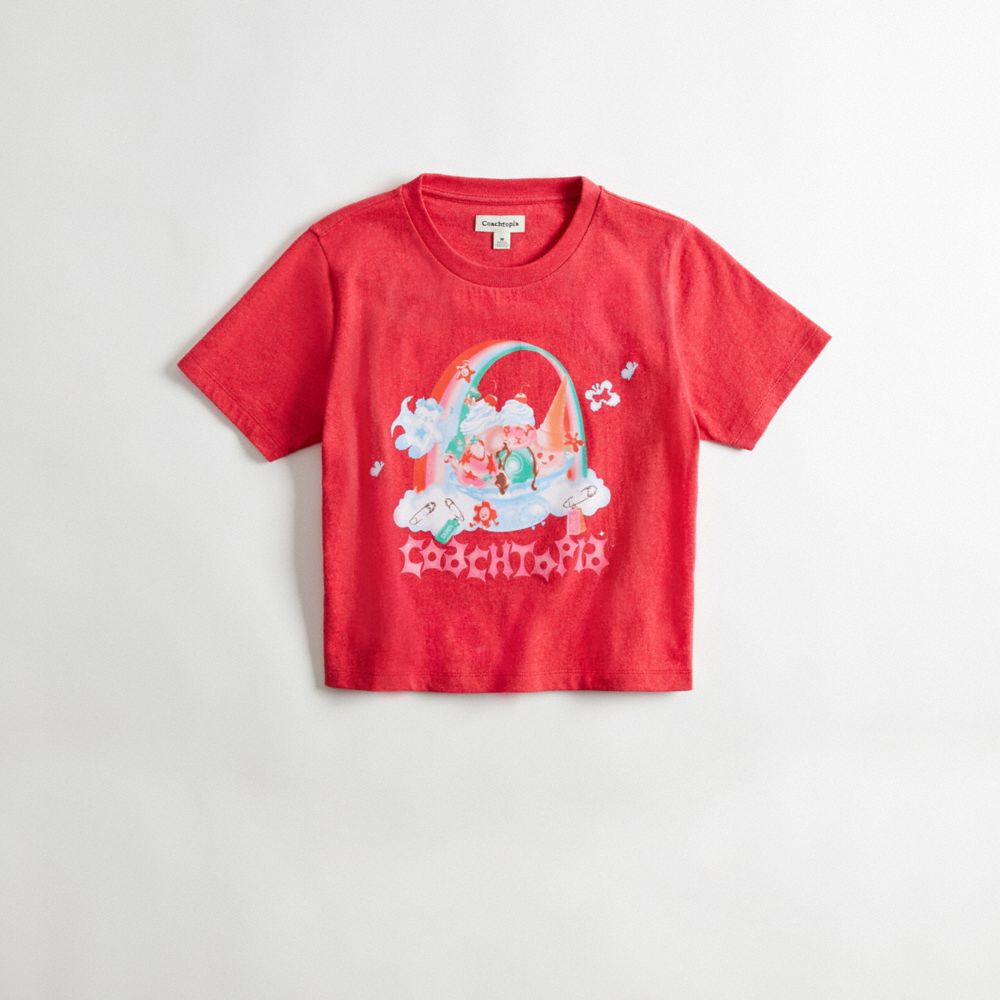 Baby T Shirt In 95% Recycled Cotton: Coachtopia Rainbow