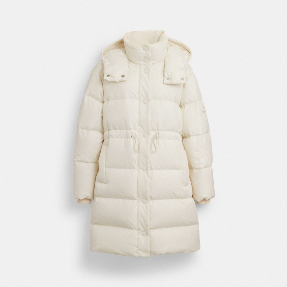 COACH®,Mid Down Puffer,,Front View
