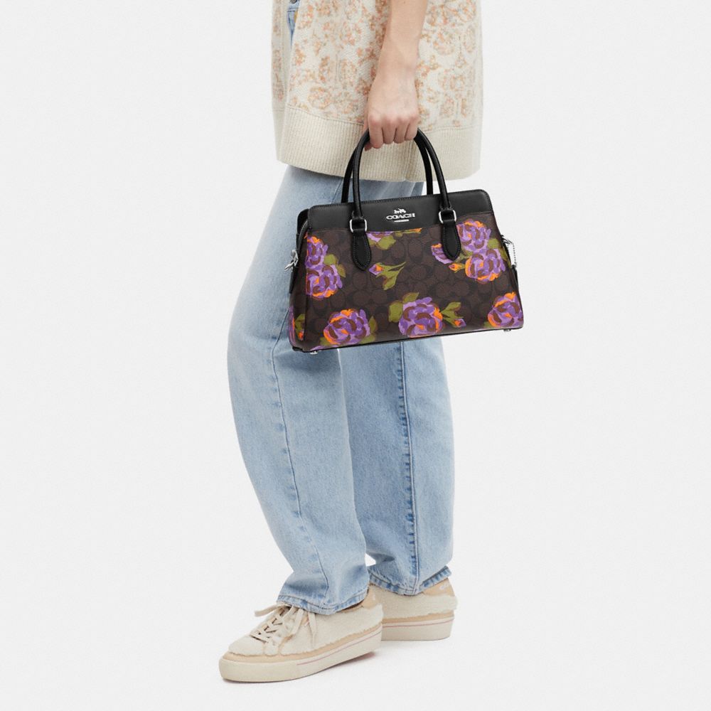 Coach Outlet Darcie Carryall with Signature Canvas Detail