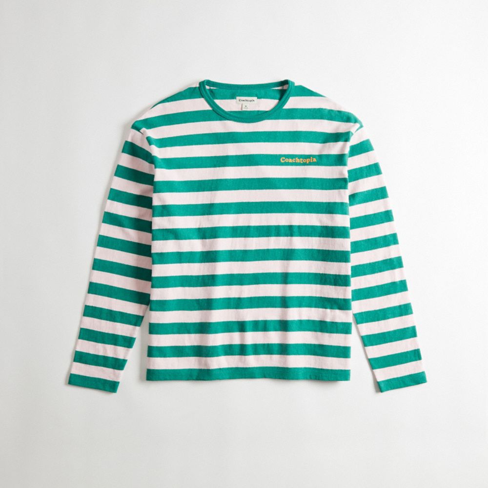 Striped Long Sleeve T Shirt In 95% Recycled Cotton