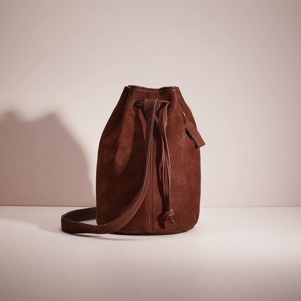 Coach Vintage Sonoma Small Drawstring Backpack In Brass/brown