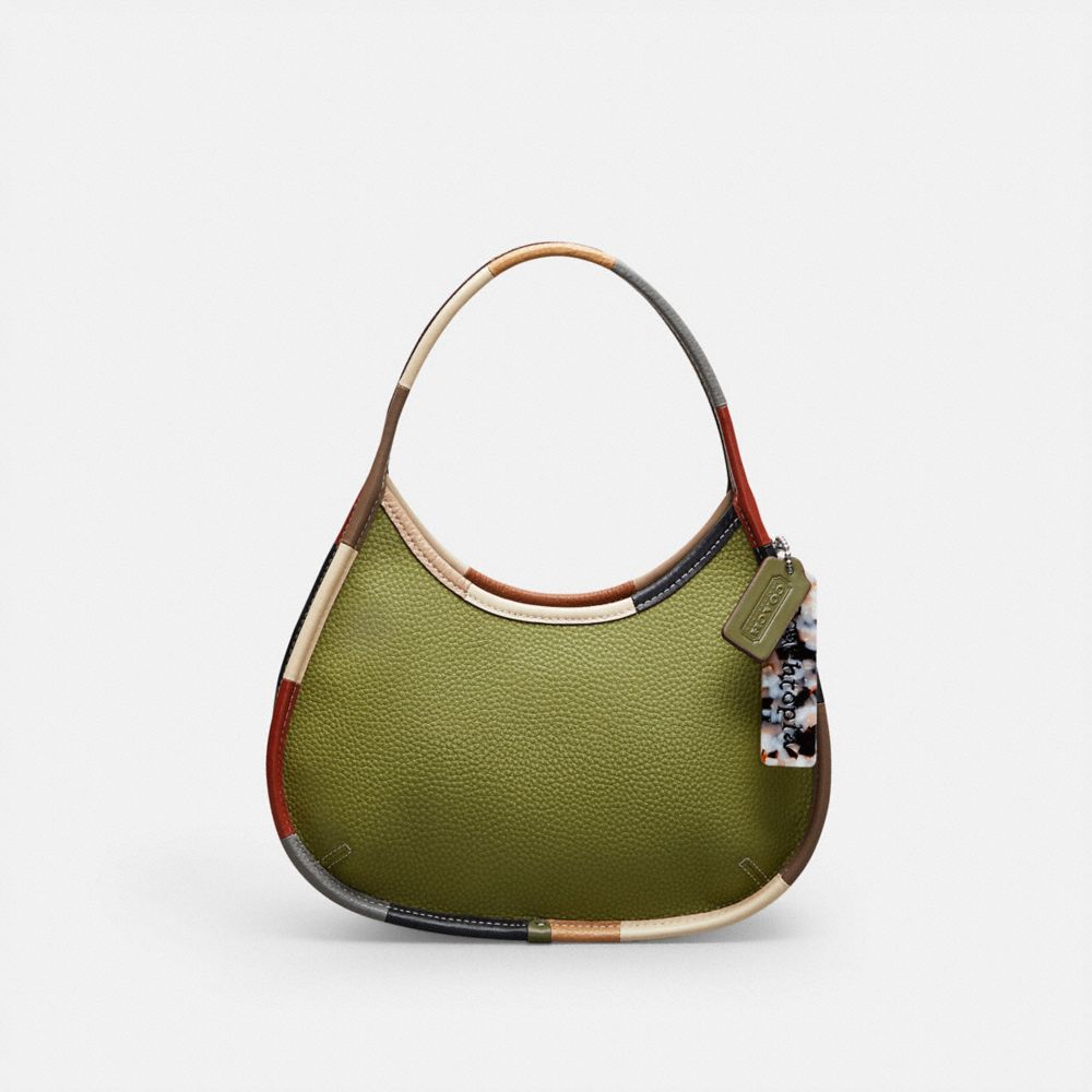 Coach Ergo Bag In Upcrafted Leather With Colorful Binding In Multi
