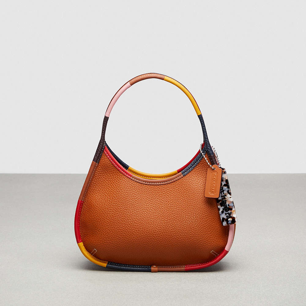 Coach Ergo Shoulder Bag In Topia Leather With Upcrafted Scrap Binding