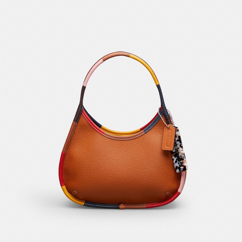 Coach Ergo Shoulder Bag In Topia Leather With Upcrafted Scrap Binding