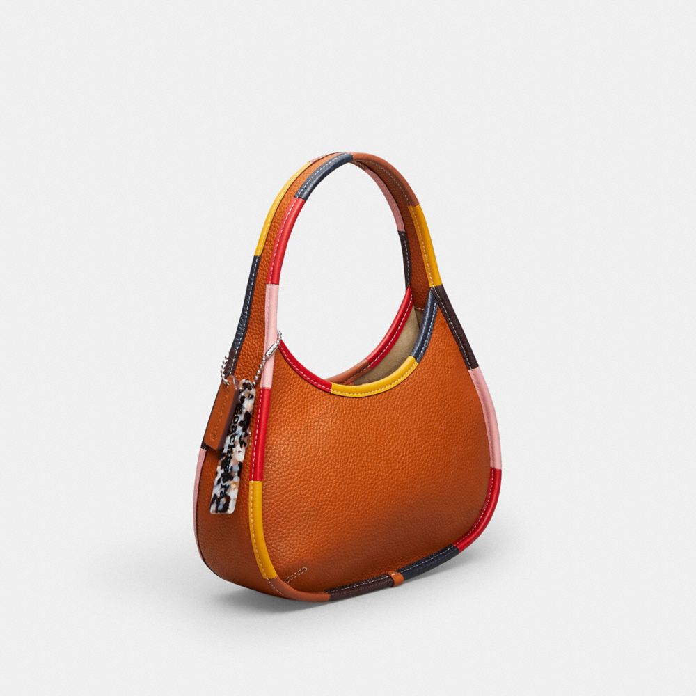 Coach Ergo Shoulder Bag In Topia Leather With Upcrafted Scrap Binding