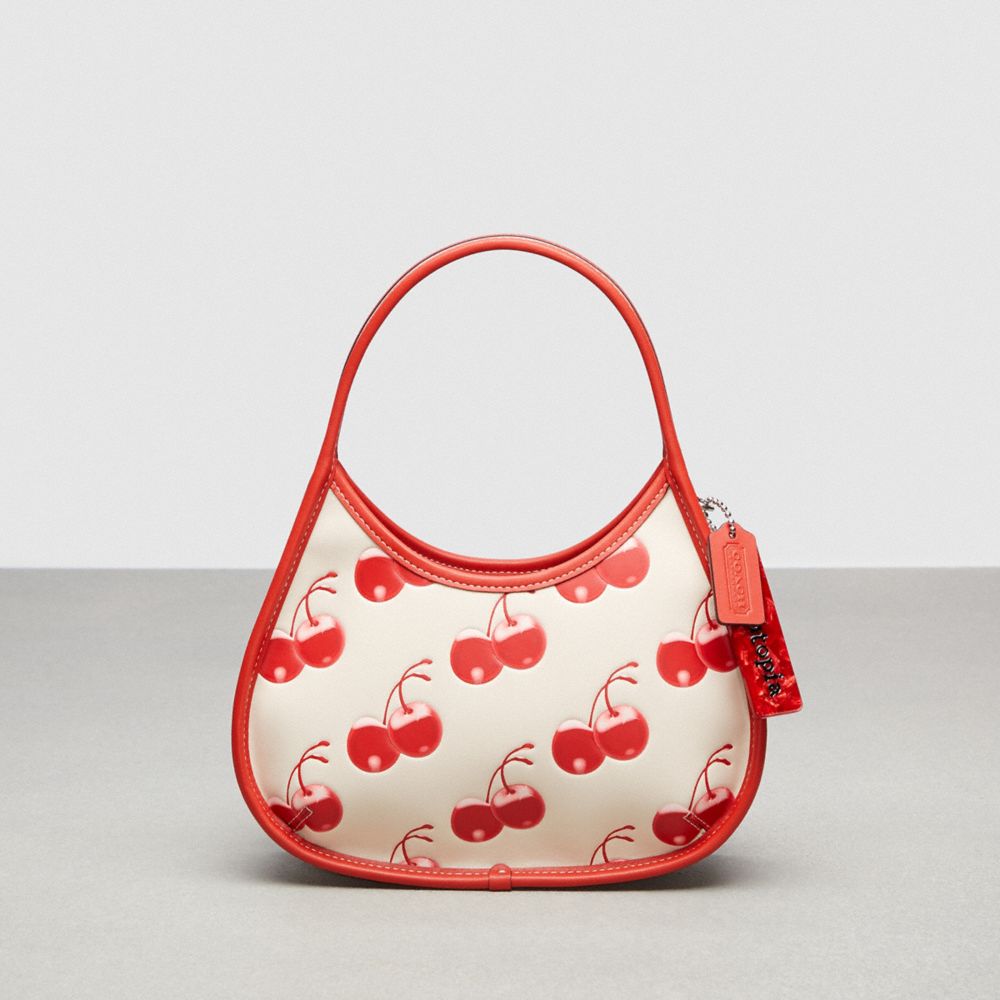 Ergo Bag In Coachtopia Leather With Cherry Print