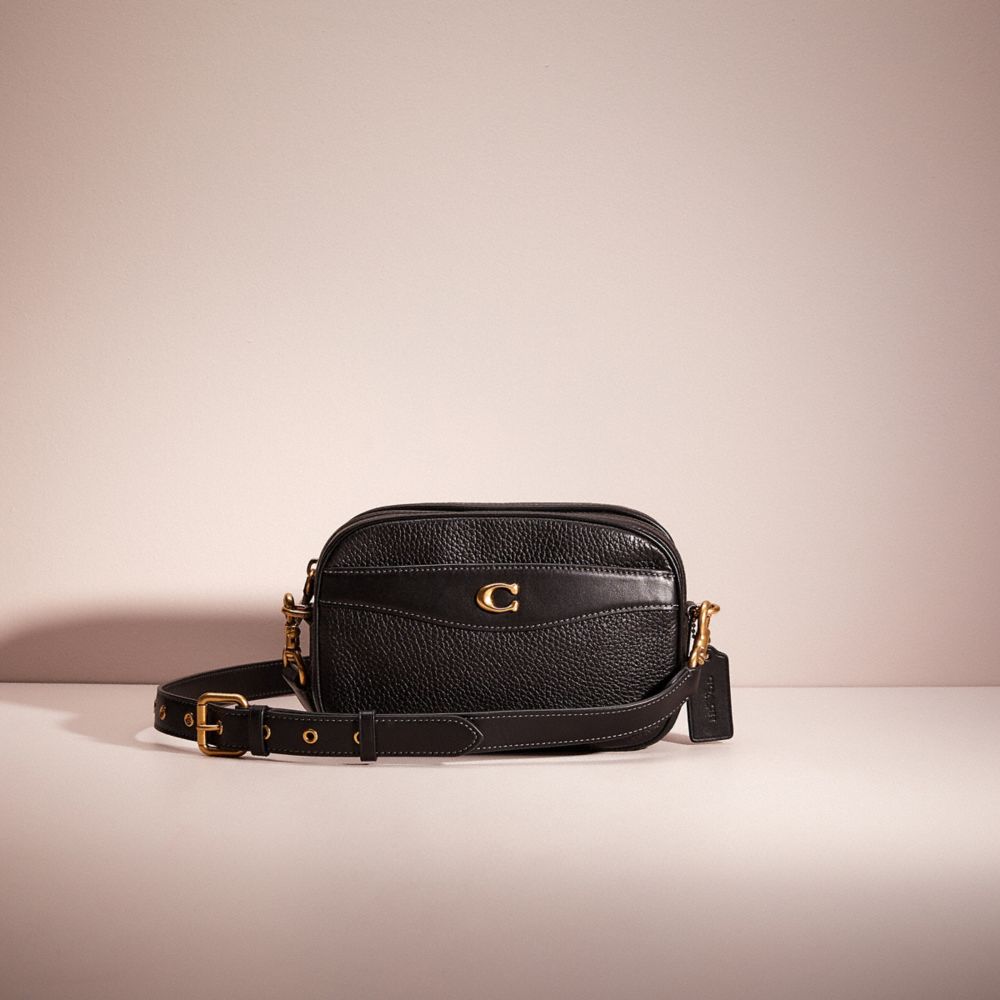 Coach Restored Camera Bag In Brass/black